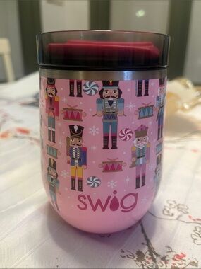 Swig Pink Travel Tumbler with Slide Lid